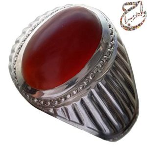 انگشتر عقیق یمنی کهنه بی بدیل