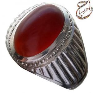 انگشتر عقیق یمنی کهنه بی بدیل