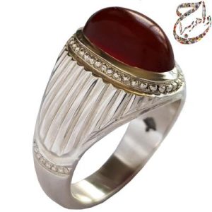 انگشتر عقیق یمنی کهنه بی بدیل