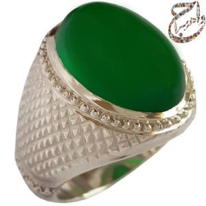 سفارش ساخت عقیق سبز معدنی رکاب استاد افتخاری