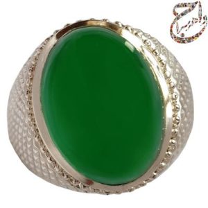 سفارش ساخت عقیق سبز معدنی رکاب استاد افتخاری