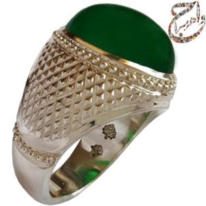 سفارش ساخت عقیق سبز معدنی رکاب استاد افتخاری