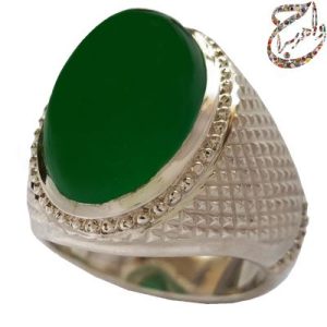 سفارش ساخت عقیق سبز معدنی رکاب استاد افتخاری