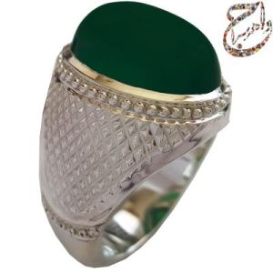 سفارش ساخت عقیق سبز معدنی رکاب استاد افتخاری