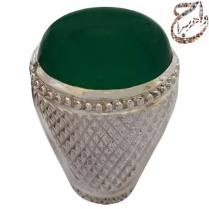 سفارش ساخت عقیق سبز معدنی رکاب استاد افتخاری