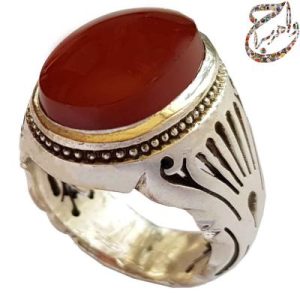 عقیق یمنی رکاب دستساز شبکه بخشی