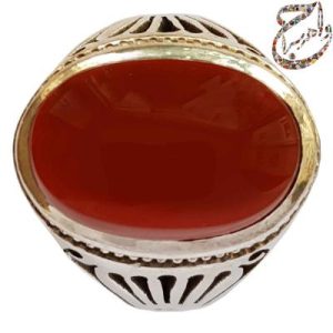 عقیق یمنی رکاب دستساز شبکه بخشی