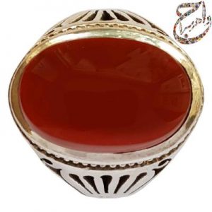 عقیق یمنی رکاب دستساز شبکه بخشی