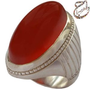 عقیق یمنی بادومی رکاب رضایی