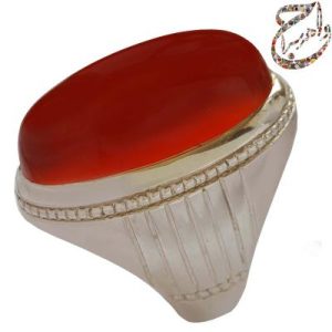 عقیق یمنی بادومی رکاب رضایی