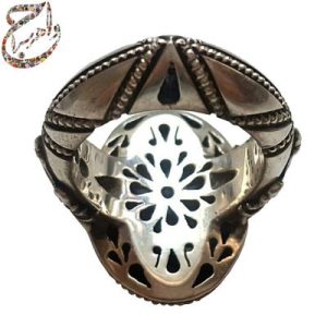عقیق یمنی پرتقالی حکاکی استاد مدنی