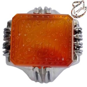 عقیق سرخ یمنی خطی