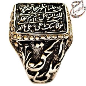 انگشتر تمام قلمزنی استاد جنگی