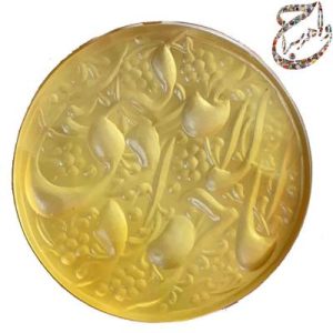 عقیق زرد خط استاد متین