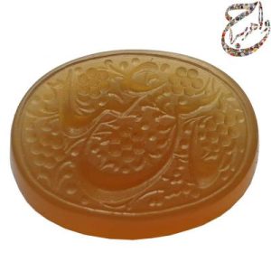 عقیق جزع خط استاد متین