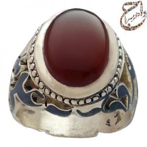 عقیق یمنی رکاب خطی