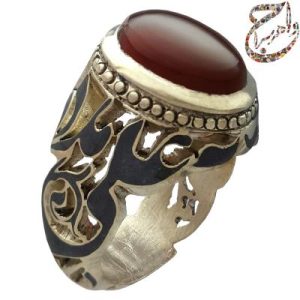 عقیق یمنی رکاب خطی