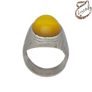 عقیق زرد کهنه قدیمی