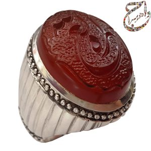 عقیق سرخ خط استاد شمس
