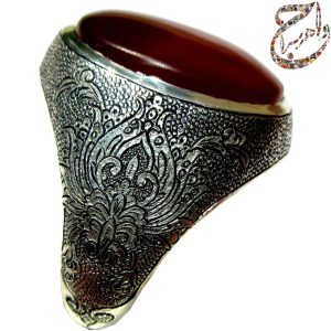 عقیق یمنی قلمزنی ساعی
