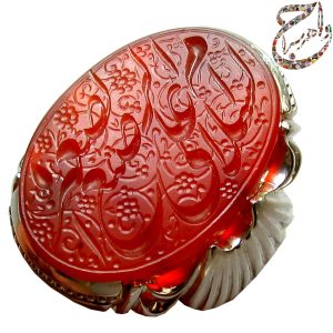 عقیق یمنی خط استاد رضا قربانی