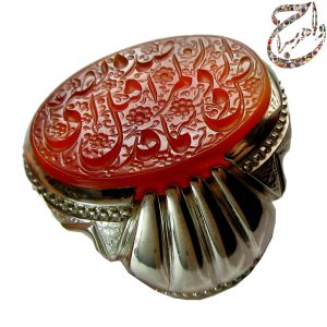 عقیق یمنی خط استاد رضا قربانی (حرّ)