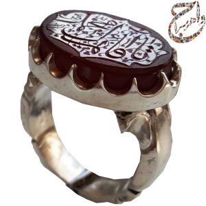 فروش انگشتر عقیق یمنی خط استاد مهدی شمس