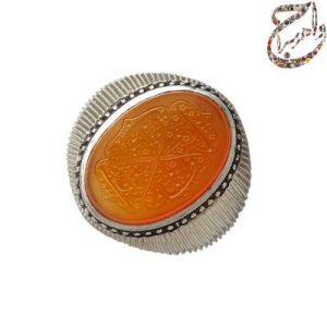 عقیق پرتقالی خط عبد