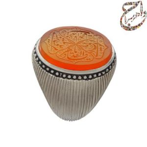 عقیق پرتقالی خط عبد