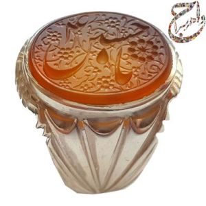 عقیق خط حرّ رکاب نقره ورقه ای سید حسین