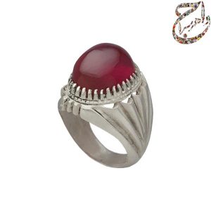یاقوت سنتتیک رکاب نقره