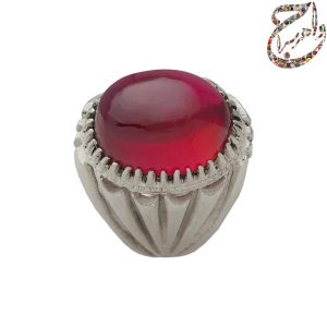 یاقوت سنتتیک رکاب نقره