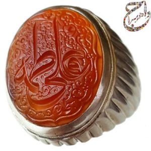 عقیق سرخ یمنی خط استاد سجاد پرالک