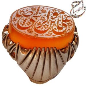 عقیق یمنی حکاکی استاد جواد حیدری (طه)