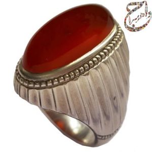عقیق یمنی اصیل تراش دار رکاب جم رضایی