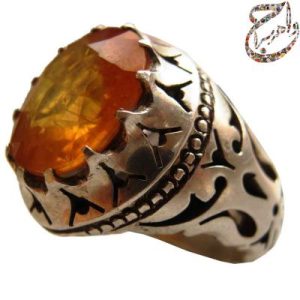 انگشتر سیترین زرد