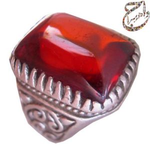 لعل سنتتیک رکاب نقره ماشینی