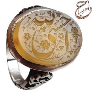 عقیق نباتی خط رعد رکاب ماشینی