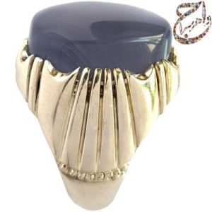 عقیق کبود یمنی رکاب استاد افتخاری