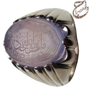 انگشتر عقیق سوسنی خط مبین