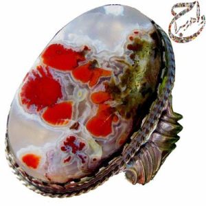 عقیق گبری رکاب نقره