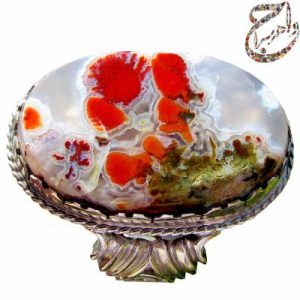 عقیق گبری رکاب نقره