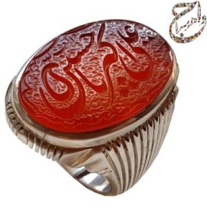 عقیق یمنی خط استاد شمس رکاب سید حسین شیرازی