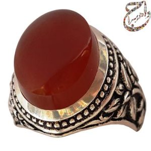 عقیق سرخ یمنی قلمزنی استاد جنگی