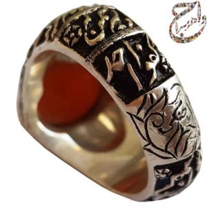 عقیق سرخ قلمزنی استاد جنگی