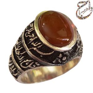 عقیق سرخ قلمزنی استاد جنگی