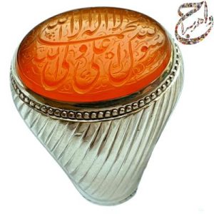انگشتر عقیق یمنی حکاکی ذره رکاب استاد حاج حسین جدی
