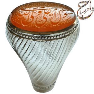 انگشتر عقیق یمنی حکاکی ذره رکاب استاد حاج حسین جدی