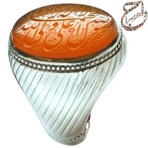 انگشتر عقیق یمنی حکاکی ذره رکاب استاد حاج حسین جدی