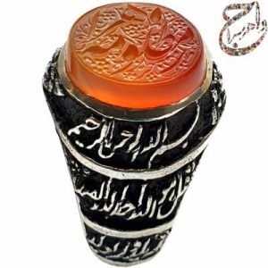 انگشتر حکاکی استاد رضا قربانی قلمزنی جنگی